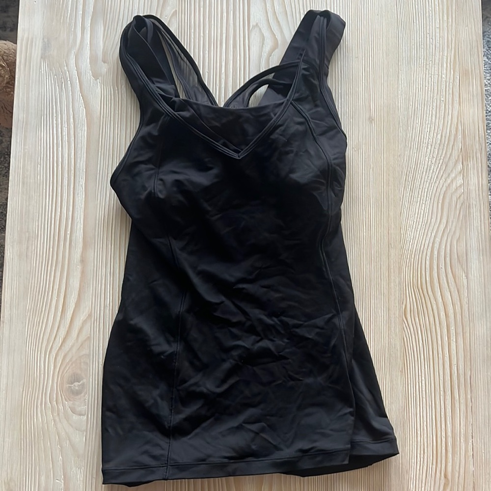 lululemon athletica Black Tank Top